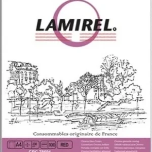 Обложки для переплёта Fellowes A4 красный (100шт) Lamirel LA-7869101 (LA-78691)