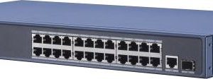 Коммутатор Hikvision DS-3E0526P-E(B) 25x1Гбит/с 1SFP 24PoE+ 270W неуправляемый