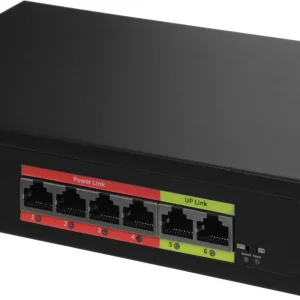 Коммутатор Exegate EDES-1006D.4PoE-48W EX299020RUS (L2) 6x100Мбит/с 4PoE 48W неуправляемый