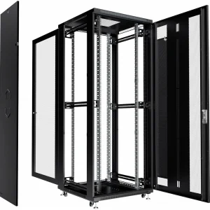 Шкаф серверный Cabeus (ND-05C-47U80/100-BK) напольный 47U 800x1000мм пер.дв.перфор. задн.дв.перфор. 800кг черный 900мм IP20