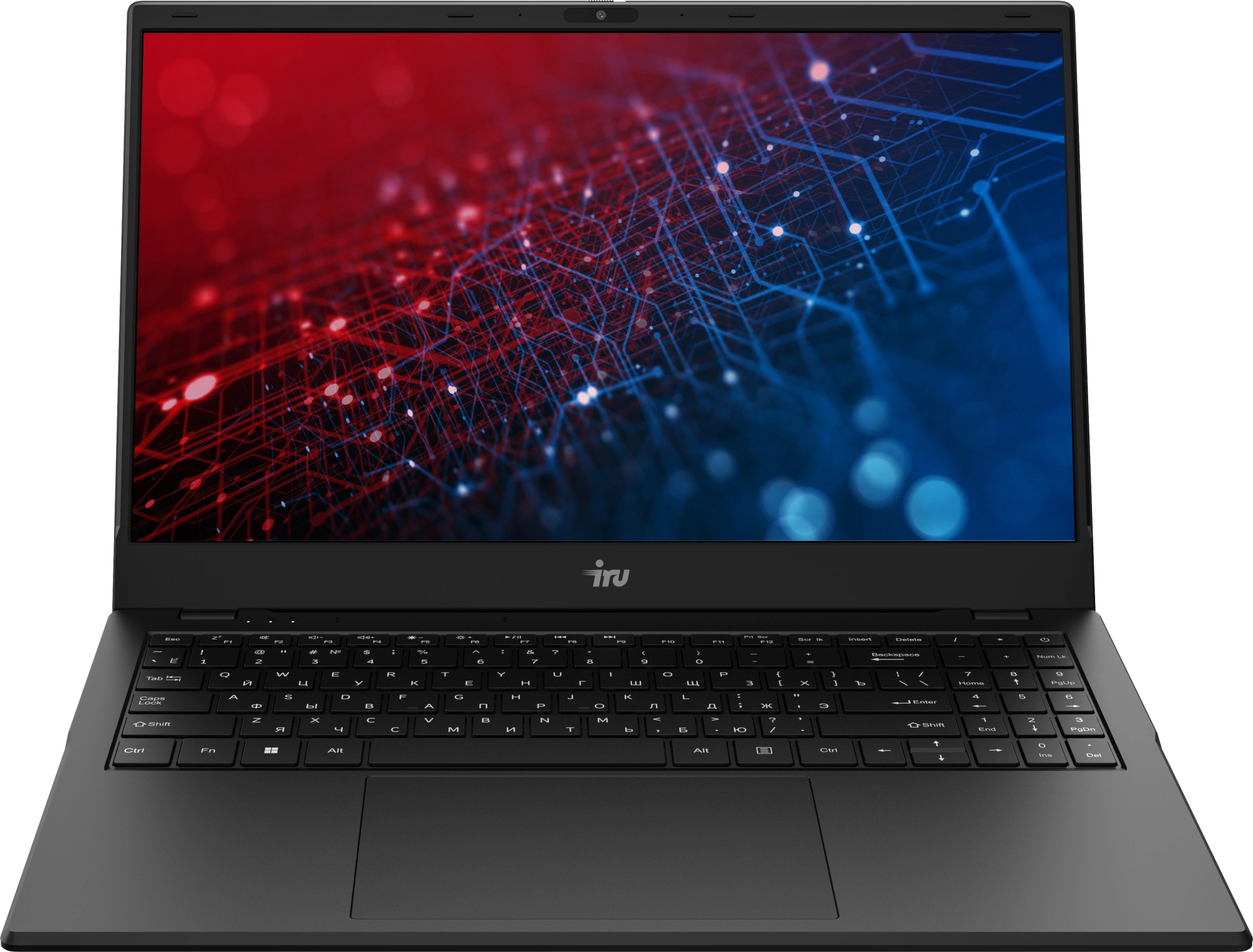 Ноутбук IRU Planio 15ING N-series N100 16Gb SSD512Gb Intel UHD Graphics 15.6" IPS FHD (1920x1080) FreeDOS black WiFi BT Cam 6000mAh