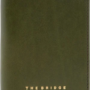 Обложка для паспорта The Bridge 09811501/00C темно-зеленый натур.кожа