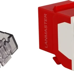 Модуль Lanmaster LAN-OK45U6/180N-RD KeystoneRJ45 кат.6 крас.