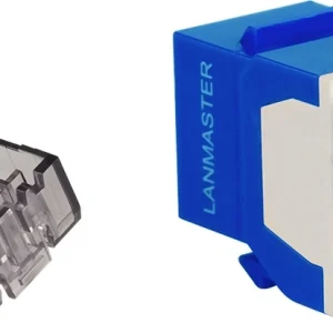 Модуль Lanmaster LAN-OK45U6/180N-BL KeystoneRJ45 кат.6 син.