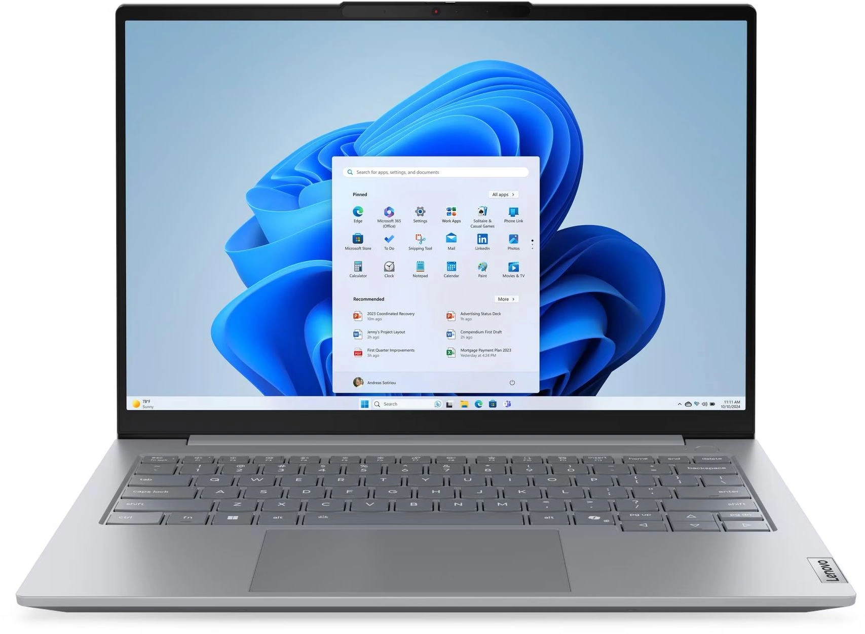 Ноутбук Lenovo Thinkbook 14 G9 IRL Core 5 210H 16Gb SSD512Gb Intel Graphics 14" IPS WUXGA (1920x1200)/ENGKBD Windows 11 Pro grey WiFi BT Cam (21UY0010GQ)