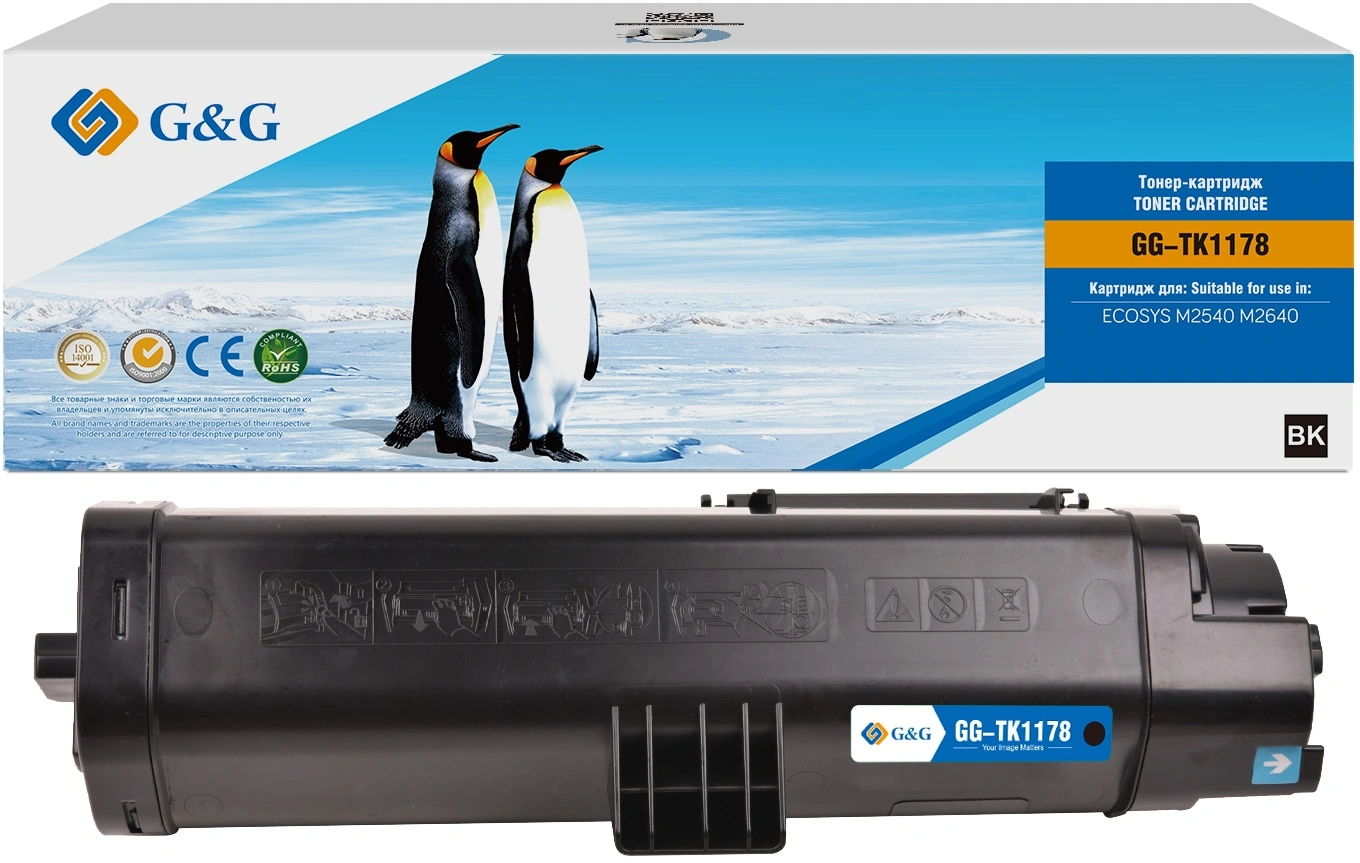 Картридж лазерный GG GG-TK1178 черный (7200стр.) для Kyocera Ecosys M2040DN/M2540DN/M2640IDW