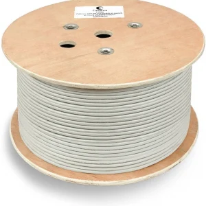 Кабель информационный Cabeus FTP-4P-CAT.6-SOLID-GY кат.6 U/FTP 4 пары PVC внутренний 305м серый
