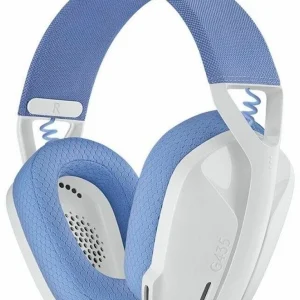 Наушники с микрофоном Logitech G435 белый/синий (981-001075)