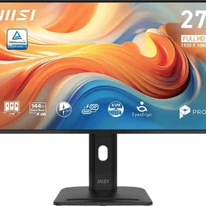 Монитор MSI 27" Pro MP275PHG E14 черный IPS LED 4ms 16:9 HDMI M/M матовая HAS Piv 1500:1 250cd 178гр/178гр 2560x1440 144Hz DP Quad 2K (1440p) 6.26кг
