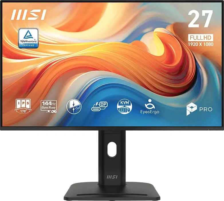 Монитор MSI 27" Pro MP275PHG E14 черный IPS LED 4ms 16:9 HDMI M/M матовая HAS Piv 1500:1 250cd 178гр/178гр 2560x1440 144Hz DP Quad 2K (1440p) 6.26кг
