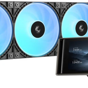 Система водяного охлаждения Deepcool LT360 Vision ARGB Soc-AM5/AM4/1200/1700/1851 черный 4-pin 32dB Al LCD 350W Ret (R-LT360VISION-BKAMMC-G-1)