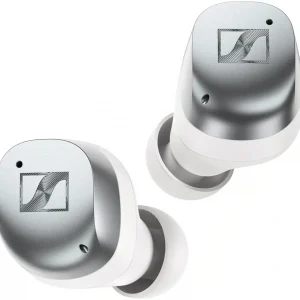 Гарнитура внутриканальные Sennheiser Momentum True Wireless 4 серебристый/белый беспроводные bluetooth в ушной раковине (700366 MTW4 WHITE SILVER)