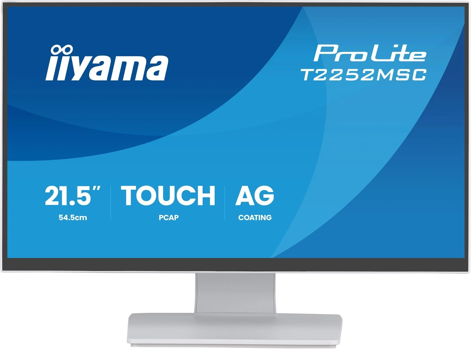 Монитор Iiyama 22" ProLite T2252MSC-W2AG белый IPS LED 5ms 16:9 HDMI M/M матовая 250cd 178гр/178гр 1920x1080 60Hz DP FHD USB Touch 4.5кг
