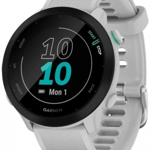 Смарт-часы Garmin Forerunner 55 1.04" LCD корп.белый рем.белый (010-02562-15)
