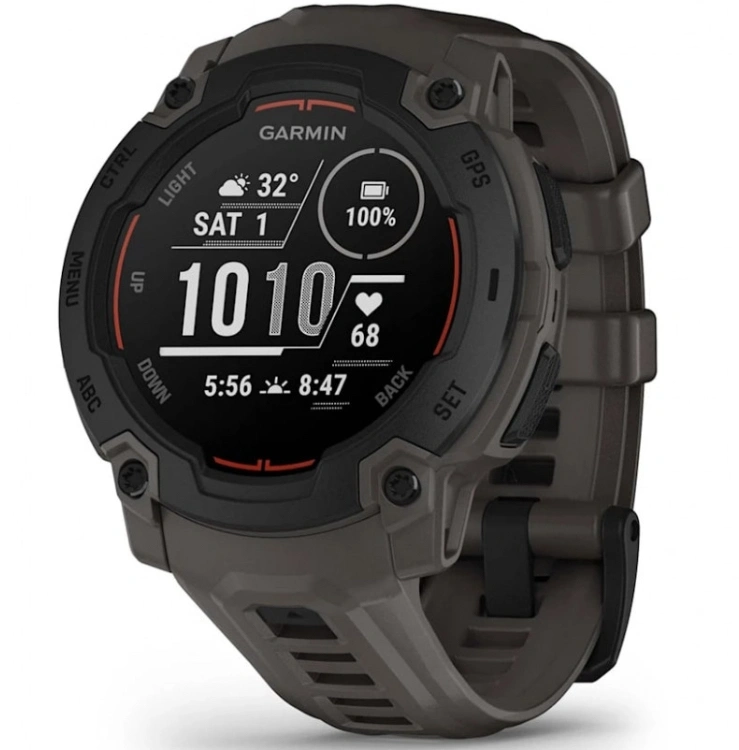 Смарт-часы Garmin Instinct E 1.4" AMOLED корп.серый рем.серый (010-02933-00)
