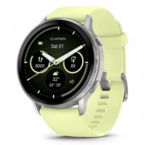 Смарт-часы Garmin Venu 4 1.4" AMOLED корп.серебристый рем.желтый (010-03014-02)