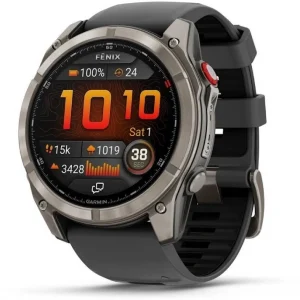 Смарт-часы Garmin Fenix 8 Pro 51mm AMOLED 1.4" AMOLED корп.серебристый рем.желтый (010-03199-11)