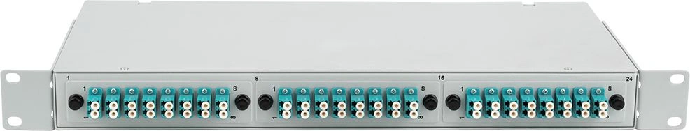 Кросс Suprlan 09-0257-3 19" 1U 24xLC дупл. 50/125 OM3