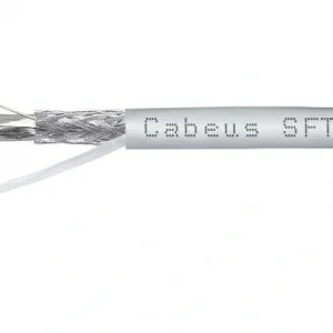Cabeus SFTP-4P-Cat.5e-PATCH-GY Кабель витая пара экранированная SFTP (SF/UTP), категория 5e, 4 пары, многожильный (305 м), PVC нг(А)-LS