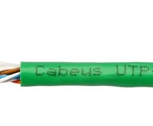 Кабель информационный Cabeus UTP-4P-CAT.5E-SOLID-LSLTX-GN кат.5E U/UTP 4 пары PVC внутренний 305м зеленый