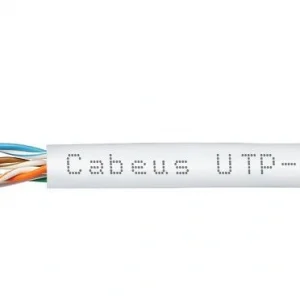 Кабель информационный Cabeus UTP-4P-CAT.5E-SOLID-LSZH-WH кат.5E U/UTP 4 пары LSZH внутренний 305м белый