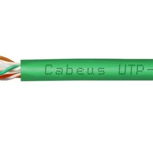 Кабель информационный Cabeus UTP-4P-CAT.6-SOLID-LSLTX-GN кат.6 U/UTP 4 пары PVC внутренний 305м зеленый