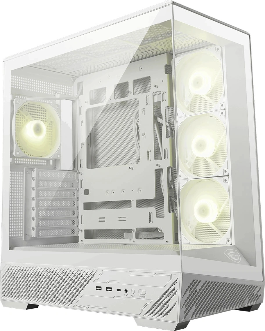 Корпус MSI MAG Pano 130R PZ белый без БП ATX 6x120mm 2x140mm 2xUSB3.0 audio AirDuct bott PSU