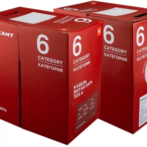 Кабель информационный Rexant 01-0047 кат.6 UTP 4 пары PVC внутренний 305м синий