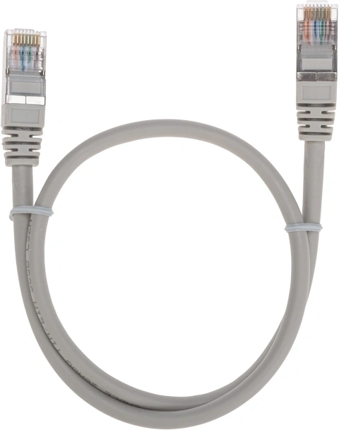 Патч-корд Rexant 02-0110-05 F/UTP RJ-45 вил.-вилка RJ-45 кат.5E 0.5м серый LSZH