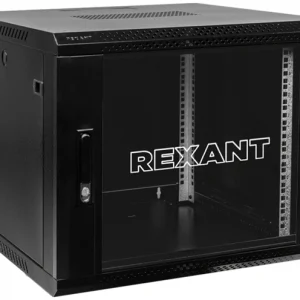 Шкаф коммутационный Rexant (04-0966-112) настенный 6U 400x542мм пер.дв.стекл серый