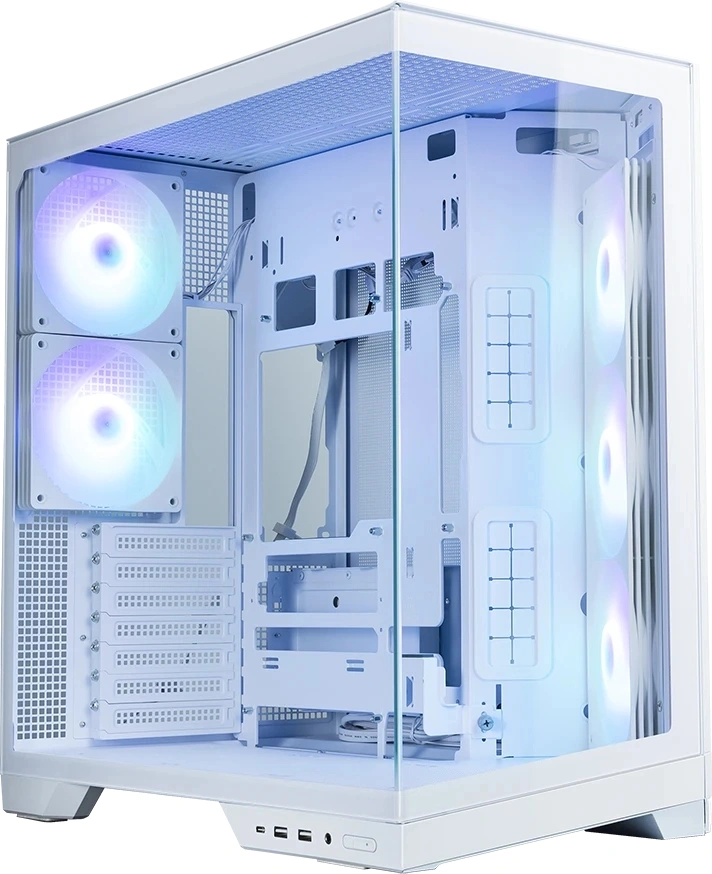 Корпус Zalman D50 белый без БП ATX 11x120mm 2x140mm 2xUSB3.0 audio bott PSU