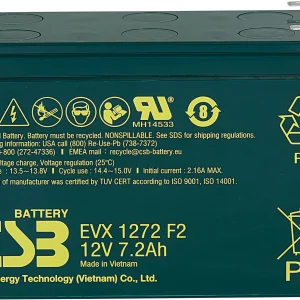 Батарея для ИБП CSB EVX1272 F2 12В 7.2Ач