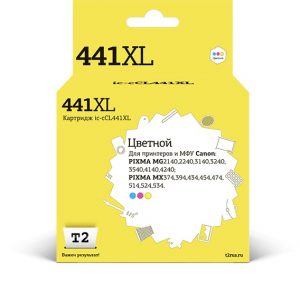 Картридж струйный T2 IC-CCL441XL CL-441 XL CL-441 XL многоцветный для Canon MG2140/3140/3540/MX394/434/474