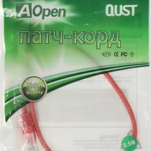Патч-корд ANP511_0.5M_R UTP 4 пары cat5E CCA molded 0.5м красный outdoor RJ-45 (m)-RJ-45 (m)