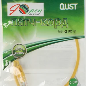 Патч-корд ANP511_0.5M_Y UTP 4 пары cat5E CCA molded 0.5м желтый outdoor RJ-45 (m)-RJ-45 (m)