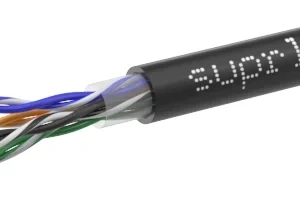 Кабель сетевой информационный Suprlan Premium 01-0309-1 кат.5E U/UTP 4 пары 24AWG нг(А)-HF UV универсальный 305м черный