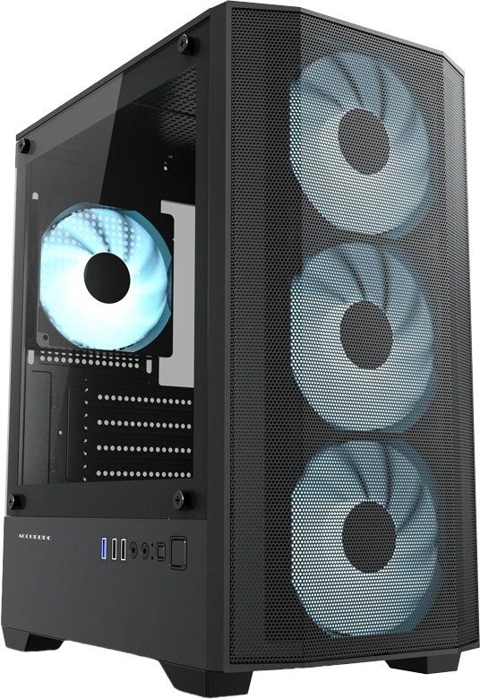Корпус Accord ACC-195M черный без БП mATX 2xUSB2.0 1xUSB3.0 audio bott PSU
