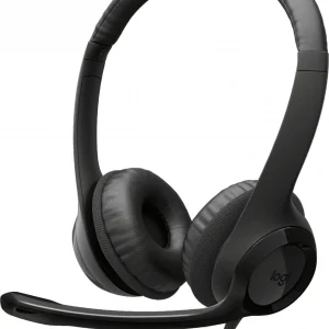 Наушники с микрофоном Logitech H390 черный 1.9м накладные USB оголовье (981-000485)