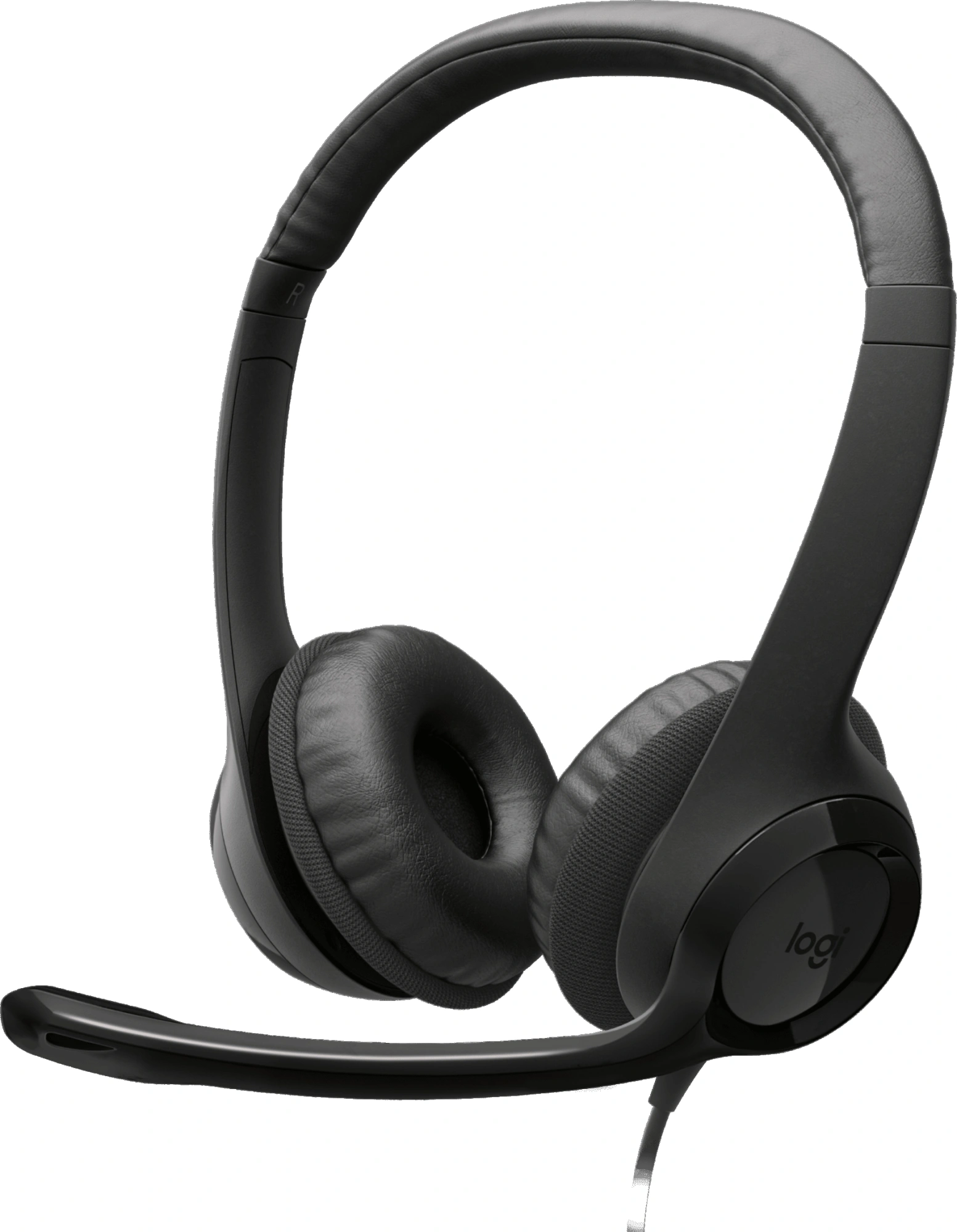 Наушники с микрофоном Logitech H390 черный 1.9м накладные USB оголовье (981-000485)