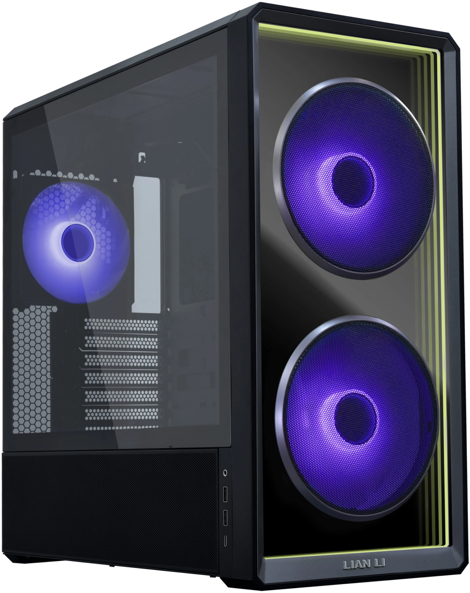 Корпус Lian-Li LANCOOL 217 Inf черный без БП ATX 7x120mm 3x140mm 2xUSB3.0 audio bott PSU