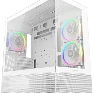 Корпус Deepcool CG380 3F WH белый без БП mATX 6x120mm 3x140mm 2xUSB3.0 audio bott PSU