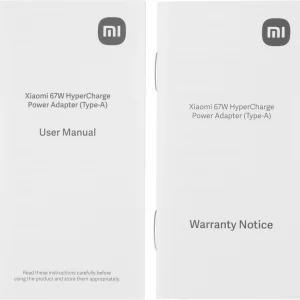 Сетевое зар./устр. Xiaomi 67W HyperCharge Power Adapter 67W 3.25A (PD) USB универсальное белый (BHR07SKEU)