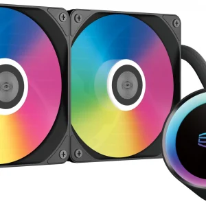 Система водяного охлаждения PcCooler DA240 Max ARGB Soc-AM5/AM4/1200/1700/1851 черный 4-pin 33.8dB Al Ret (DA240 MAX ARGB BK)