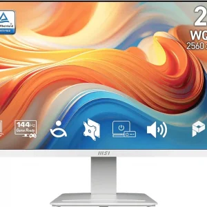 Монитор MSI 27" Pro MP273QW E14 белый IPS LED 4ms 16:9 HDMI M/M матовая 1500:1 300cd 178гр/178гр 2560x1440 144Hz DP Quad HD 2K (1440p) 3.95кг