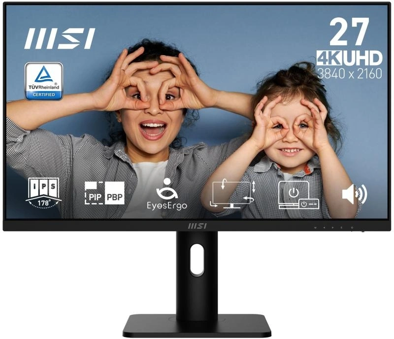 Монитор MSI 27" MP273UP E6 черный IPS LED 16:9 HDMI M/M матовая 300cd 178гр/178гр 3840x2160 DP 4K 3.95кг