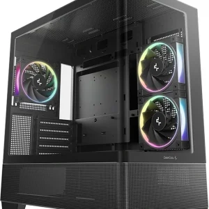 Корпус Deepcool CG380U 3F черный без БП mATX 6x120mm 3x140mm 2xUSB3.0 audio bott PSU