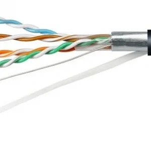 Кабель информационный Cabeus FTP-4P-Cat.5e-SOLID-OUT-PE-UV-100 кат.5E F/UTP 4 пары PE универсальный 100м черный