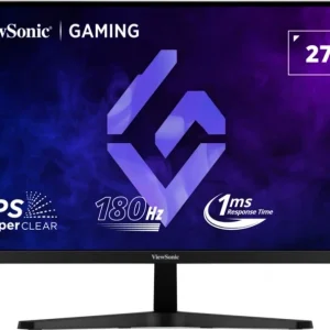 Монитор ViewSonic 27" VX27G1-HD черный IPS LED 1ms 16:9 HDMI матовая 1000:1 300cd 178гр/178гр 1920x1080 180Hz DP FHD 3.1кг