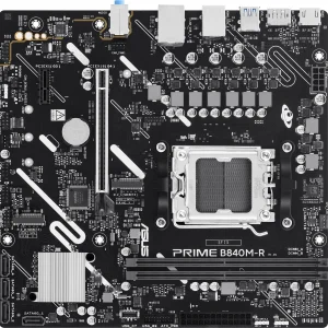 Материнская плата Asus PRIME B840M-R Socket AM5 AMD B840 2xDDR5 mATX AC`97 8ch(7.1) GbLAN RAID+HDMI+DP