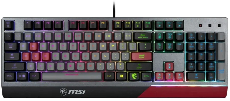 Клавиатура MSI GK30 INFRARED механическая черный/красный USB for gamer LED (S11-04RUF01-CLA)